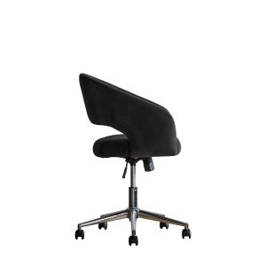 Gallery Direct Murray Swivel Chair Black Velvet | Shackletons