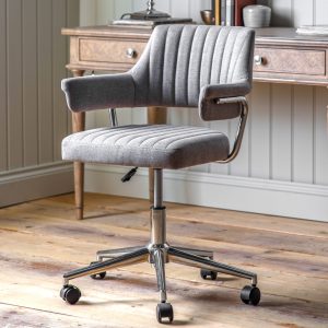 Gallery Direct Mcintyre Swivel Chair Grey | Shackletons