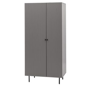 Gallery Direct Buckhurst 2 Door Wardrobe Grey | Shackletons