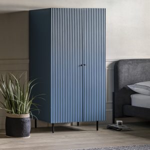 Gallery Direct Buckhurst 2 Door Wardrobe Blue | Shackletons