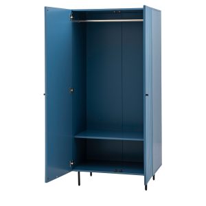 Gallery Direct Buckhurst 2 Door Wardrobe Blue | Shackletons