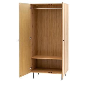 Gallery Direct Ashdown 2 Door Wardrobe Natural | Shackletons