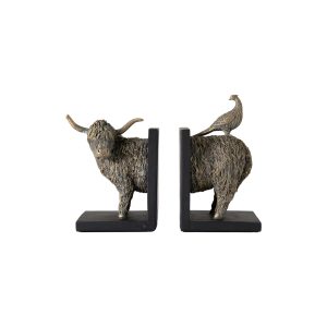 Gallery Direct Highland Cow Bookends Set of 2 | Shackletons