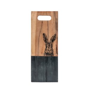 Gallery Direct Hare Board Large Black Marble | Shackletons