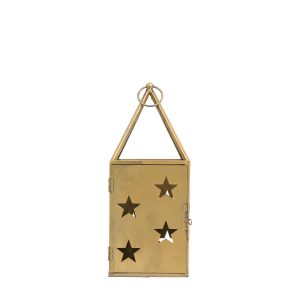 Gallery Direct Starry Lantern Large Antique Gold | Shackletons