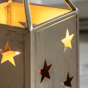 Gallery Direct Starry Lantern Large Antique Gold | Shackletons