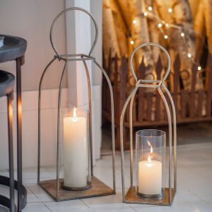 Gallery Direct Alcora Lantern Antique Gold | Shackletons