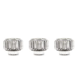 Gallery Direct Stresa Clear Tealight Holder Pack of 3 | Shackletons