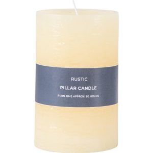 Gallery Direct Pillar Candle Rustic Ivory | Shackletons