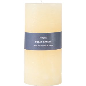 Gallery Direct Pillar Candle Rustic Ivory | Shackletons