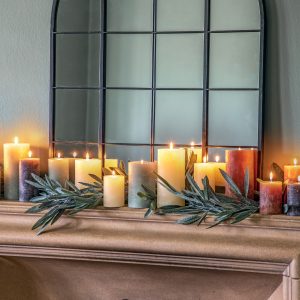 Gallery Direct Pillar Candle Rustic Ivory | Shackletons