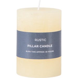 Gallery Direct Pillar Candle Rustic Ivory Pack of 2 | Shackletons