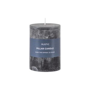 Gallery Direct Pillar Candle Rustic Slate Pack of 2 | Shackletons