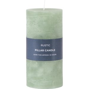 Gallery Direct Pillar Candle Rustic Sage Pack of 2 | Shackletons