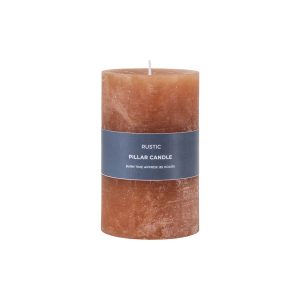 Gallery Direct Pillar Candle Rustic Amber | Shackletons