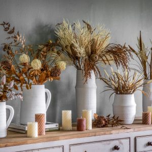 Gallery Direct Pillar Candle Rustic Amber | Shackletons