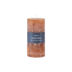 Gallery Direct Pillar Candle Rustic Amber Pack of 2 | Shackletons