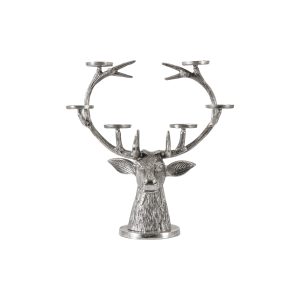 Gallery Direct Stag Candelabra Aluminium | Shackletons