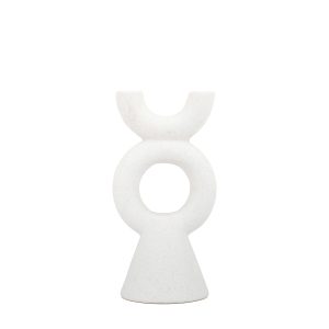 Gallery Direct Kedros Candlestick White | Shackletons