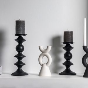 Gallery Direct Kedros Candlestick White | Shackletons