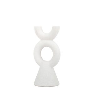 Gallery Direct Kedros Candlestick White | Shackletons