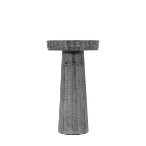 Gallery Direct Enya Candlestick Small Antique Grey | Shackletons