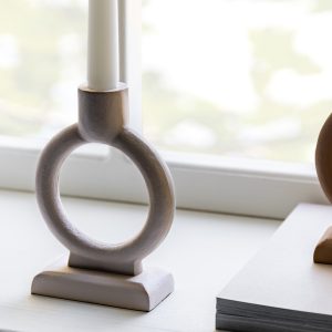 Gallery Direct Rolo Candlestick Small Pebble | Shackletons