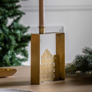 Gallery Direct Casa Candleholder Small Gold | Shackletons