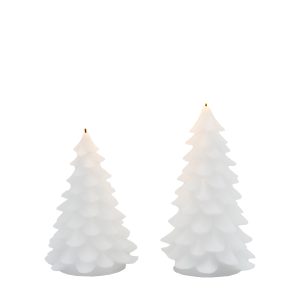 Gallery Direct LED Xmas Tree Candle 2 pack White | Shackletons