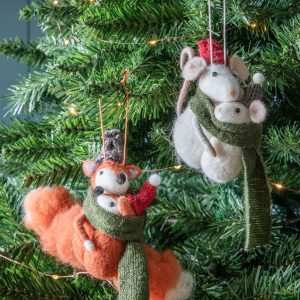 Gallery Direct Hugging Fox Mice Set of 2 | Shackletons