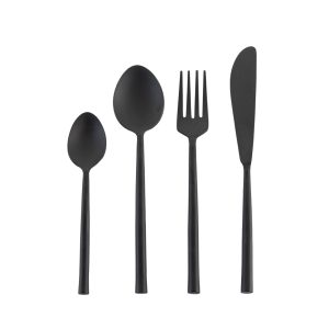 Gallery Direct Elin Cutlery Set 6 Matt Black | Shackletons