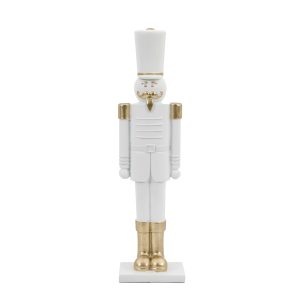 Gallery Direct Nutcracker Soldier WhiteGold | Shackletons