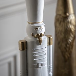 Gallery Direct Nutcracker Soldier WhiteGold | Shackletons