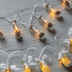 Gallery Direct Sabrosa LED String wPinecones in Jars | Shackletons