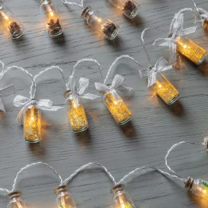 Gallery Direct Seco LED String wGold Glitter in Jars | Shackletons