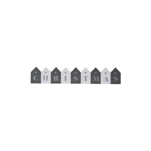 Gallery Direct Christmas Blocks GreyWht | Shackletons