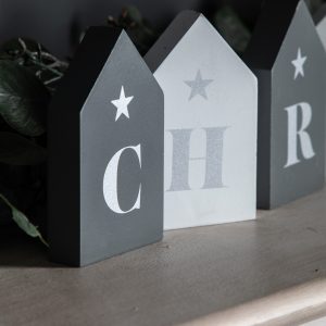 Gallery Direct Christmas Blocks GreyWht | Shackletons