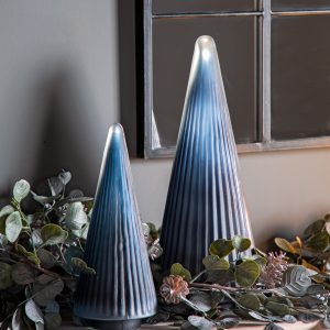 Gallery Direct Ribbed Tree Black Frost Glass | Shackletons