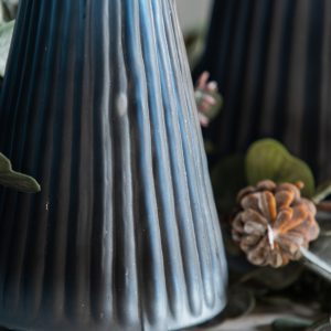 Gallery Direct Ribbed Tree Black Frost Glass | Shackletons