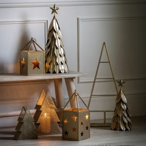 Gallery Direct Axel Tree Décor Antique Gold | Shackletons