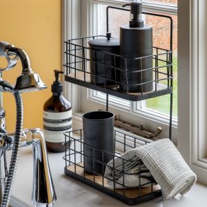 Gallery Direct Howie Bathroom Caddy Black | Shackletons