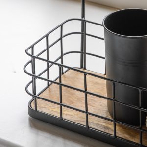 Gallery Direct Howie Bathroom Caddy Black | Shackletons