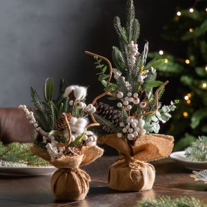 Gallery Direct Mixed Pine Cotton Mini Tree | Shackletons