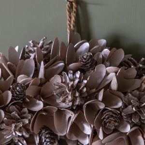 Gallery Direct Blush Cone Floral Wreath | Shackletons