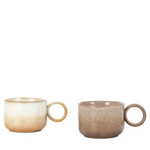 Gallery Direct Hug Mug Earthy Tones Set of 2 | Shackletons