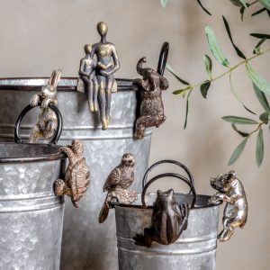 Gallery Direct Philip Frog Pot Hanger Antique Pack of 2 | Shackletons