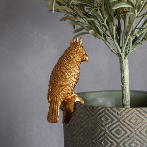 Gallery Direct Levi Parrot Pot Hanger Gold Pack of 2 | Shackletons