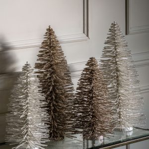 Gallery Direct Glittered Brush Tree Large White | Shackletons