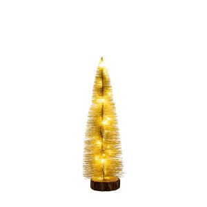 Gallery Direct Brush Tree LED Lights Gold | Shackletons