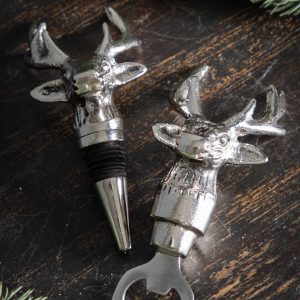 Gallery Direct Stag Bottle Stopper Aluminium | Shackletons